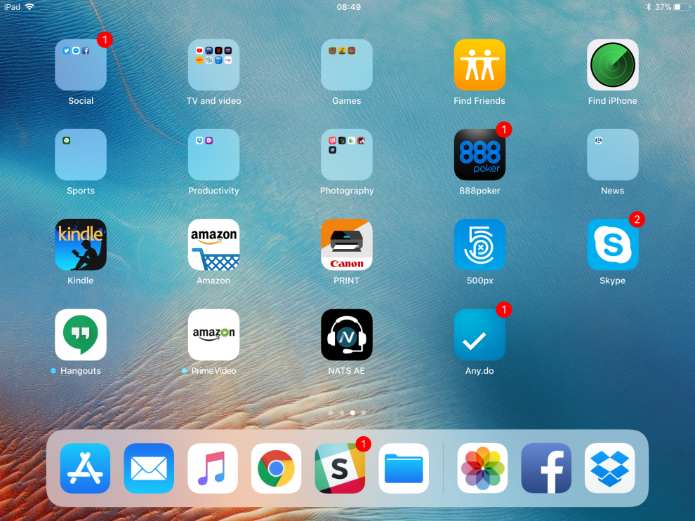 iOS 11 on the iPad Air