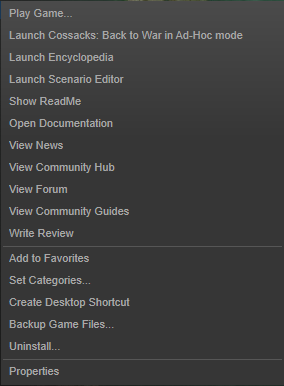 Back up Steam game files