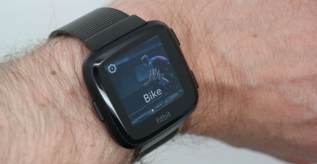 Fitbit Versa on wrist