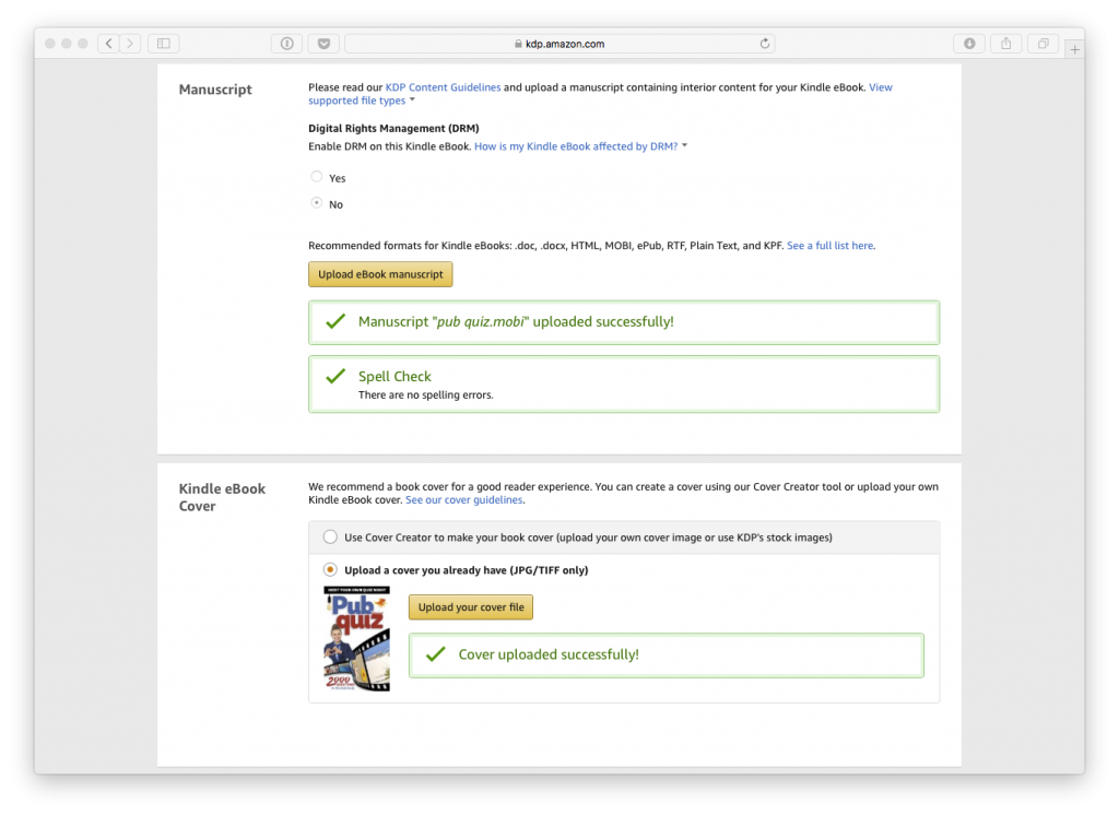 publish a Kindle eBook