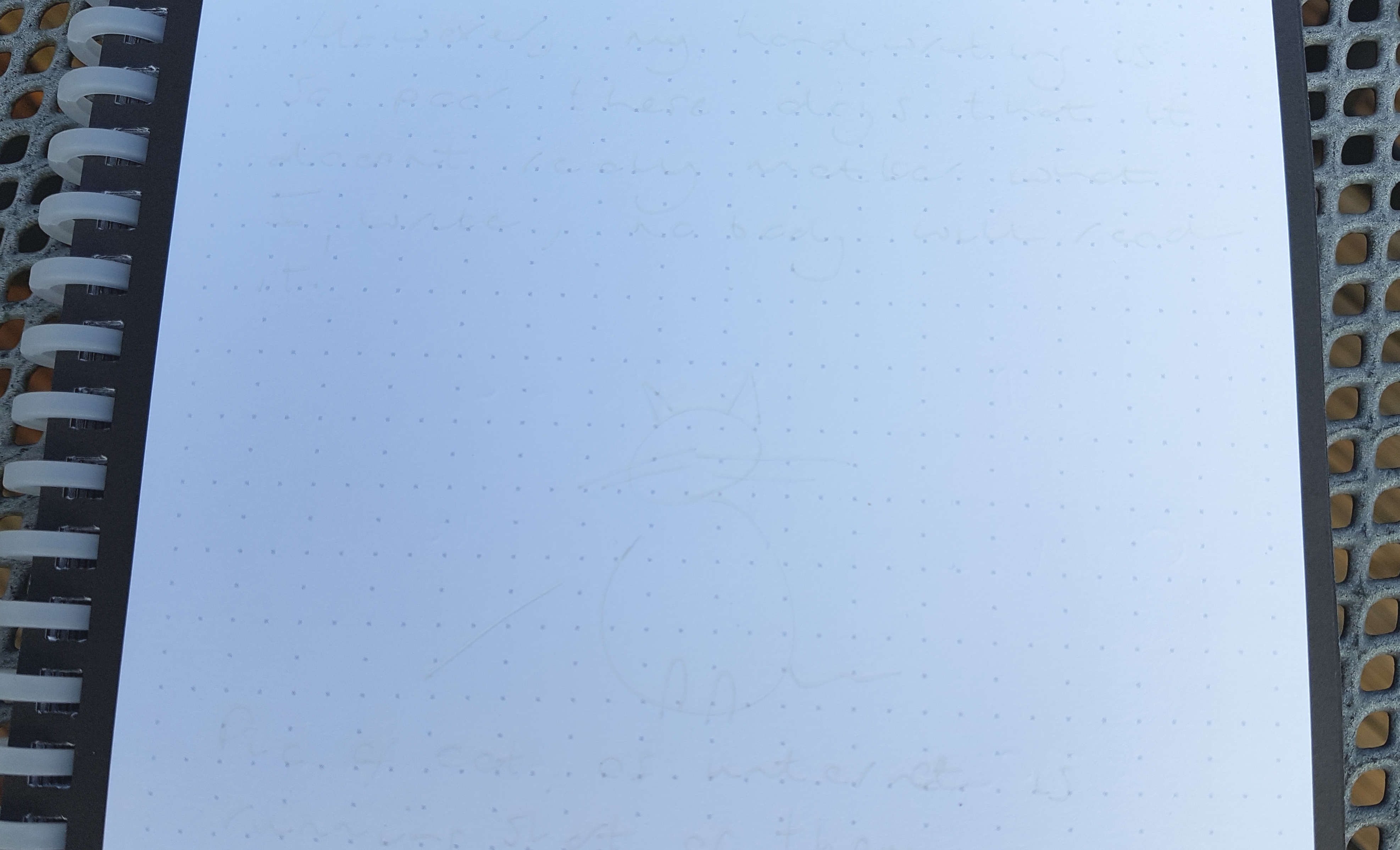 Rocketbook Wave page clean