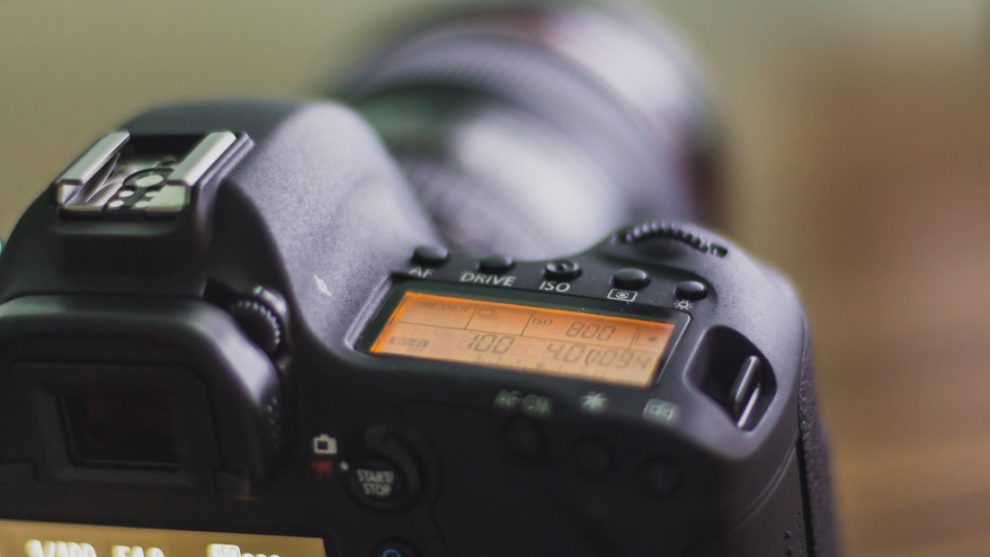 ISO button on camera