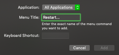 keyboard shortcut macOS