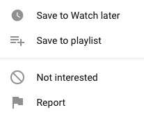 Switch off YouTube recommendations