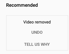 Switch off YouTube recommendations