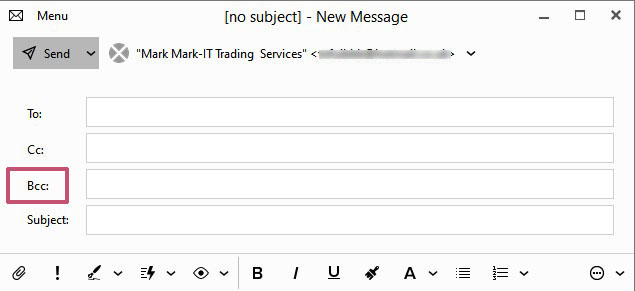 send a mass email using the free version of em client