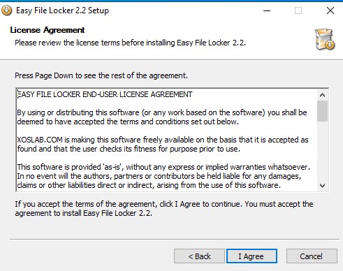Easy File Locker License Agreement