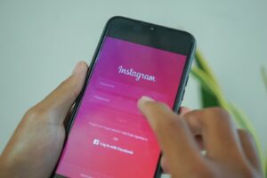 Password field on Instagram app