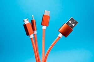 orange USB cables