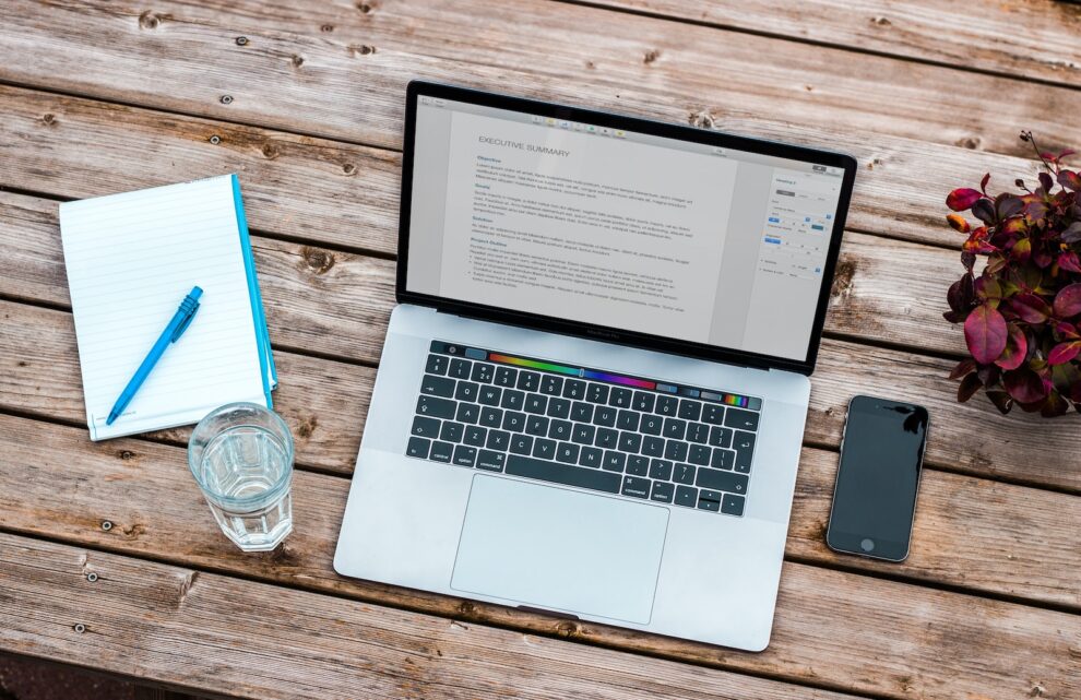 MacBook Pro on desk