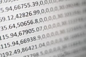 white printing paper with numbers